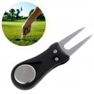 Groove Cleaner Ball Marker Golfer Golf Pitch Green Divot Repair Switchblade Tool