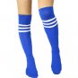 6 Pcs Girls High Striped Over Knee Socks Soccer Hockey Sport Long Tube Stocking