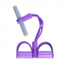 Abdominal Exerciser Trainers Pedal Chest-Expander Sit-ups Resistance Bands  Purple