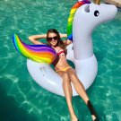 Giant-Inflatable Rainbow Unicorn Pool Ring Swim Tube Fun Party Kids Toys  For  Children