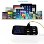 8 Multi-Port USB Adapter Desktop Wall Charger Smart LED Display Charging Station US plug