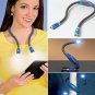 Flexible Adjustable 4 LED Study Reading Hug light Neck Book Night Lamp Torch