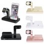 Charging Dock Stand Bracket Accessories Holder For iPhone Apple Watch iwatch Black