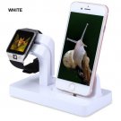 Charging Dock Stand Bracket Accessories Holder For iPhone Apple Watch iwatch White