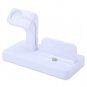 Charging Dock Stand Bracket Accessories Holder For iPhone Apple Watch iwatch White