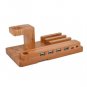 Bamboo 4-Port USB Charging Station Micro HUB Charger Holder for iWatch iPhone x