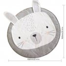 Cartoon Baby Infant Creeping Mat Playmat Soft Cotton Baby Kids Crawling Blanket  (Gray Rabbit)
