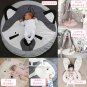 Cartoon Baby Infant Creeping Mat Playmat Soft Cotton Baby Kids Crawling Blanket (Gray Rabbit)