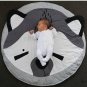 Cartoon Baby Infant Creeping Mat Playmat Soft Cotton Baby Kids Crawling Blanket (Raccoon)