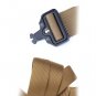 Men's Outdoor Military Training Tactical Belt Canvas Buckle Belt Web Belt  Brown