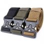 Men's Outdoor Military Training Tactical Belt Canvas Buckle Belt Web Belt  Army Green