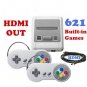 HDMI 8 Bit Retro Game Console Built-in 621 Games With 2pcs Game Controllers EU plug