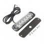 6 LED Light Bar Flash Emergency Car Vehicle Warning Strobe Yellow Amber