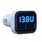 Dual USB Car Charger 4.8A Adapter LED Display Fast Charging For iPhone Samsung  White