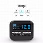 Dual USB Car Charger 4.8A Adapter LED Display Fast Charging For iPhone Samsung  Black