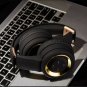 Wireless Bluetooth Headphone Head Mount Headset With Radio Microphone Gold