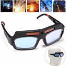 Solar Powered Auto Darkening Welding Mask Helmet Eyes Goggle Welder Glasses Kit
