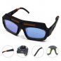 Solar Powered Auto Darkening Welding Mask Helmet Eyes Goggle Welder Glasses Kit