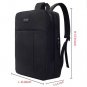 waterproof USB Charging Port and Headphone Fit Under 17-Inch Laptop Business  Black