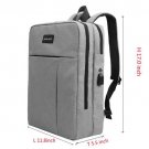waterproof USB Charging Port and Headphone Fit Under 17-Inch Laptop Business  Grey