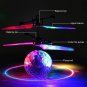 Infrared Induction Flying Flash Disco Colorful LED Ball Helicopter Kids Toy