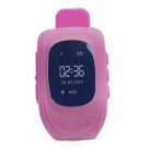 Profession Q50 OLED Display Children Kids Smart Wrist Watch GPS Tracker Watch Pink