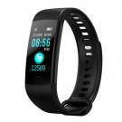 Blood Pressure/Oxygen Heart Rate Fitness Tracker Smart Bracelet Watch Y5  Black