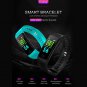 Blood Pressure/Oxygen Heart Rate Fitness Tracker Smart Bracelet Watch Y5  Black