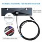 Digital Indoor TV Antenna HDTV DTV Box Ready HD VHF UHF Flat Design High Gain EU plug