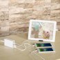 5V 8A 5 Ports USB Charger Phone Charger Adapter Charging Smartphone EU Plug  White