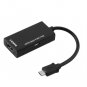 Display Port Micro USB To HDMI Adapter Cable Converter Black 12cm New
