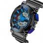Mens LED Digital Multifunction Waterproof Sport Military Shock Watches Blue