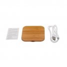 Wireless Qi Charger Square Bamboo Grain Charger For iPhoneX For iPhone8
