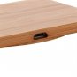 Wireless Qi Charger Square Bamboo Grain Charger For iPhoneX For iPhone8