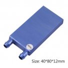 40 80 12mm Aluminium Water Cooling Heatsink Block Liquid Cooler For CPU GPU