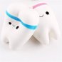 2 x New Squishy Cute Adorable Teeth Soft Slow Rising Jumbo Squeeze Cell Phone Strap
