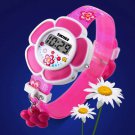 Children Student Watch Flower Pattern Wristwatch Casual Lovely Colorful Kids