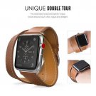 Genuine Leather Replace Wrist Strap Watchband With Adapters For Apple Watch iWatch 42mm  Brown