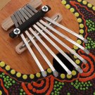Kalimba Thumb Piano 7 Keys Tunable Coconut Shell Painted Musical Instrument