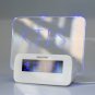 Electric Clock Alarm Clock Memo Board Backlight Fashionable For Home Silent  Blue