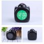 Digital Alarm Clock Multifunction With Voice Talking LED Projection Temperature  Black