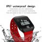 Smart Bracele Fitness Tracker IP67 Waterproof for Android Smartphone 96 &Atilde;� 64 OLED Display  Red
