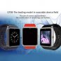 GT08 Smart Watch With Camera Function Wristband Bluetooth Man Woman Wristwatch Red-golden