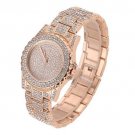 Luxury Design Full of Shiny Rhinestone Quartz Movement Wrist Watches Woman