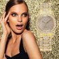 Luxury Design Full of Shiny Rhinestone Quartz Movement Wrist Watches Woman