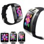 Bluetooth Touch Screen Q18 Smart Watch For Android mobiles iPhone X 8 Sim Card Black