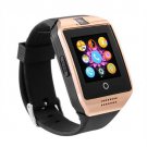 Bluetooth Touch Screen Q18 Smart Watch For Android mobiles iPhone X 8 Sim Card Gold