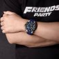 MEGIR 2053G Silicone Strap Men Watch Chronograph Waterproof Sport Quartz Watch  Blue