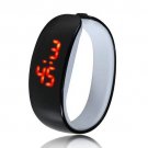 LED Wrist Watch Bracelet Fashion Plating Women/Men Silicone Sport Digital Watch  Black