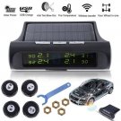 Solar Power Car Auto TPMS Tire Pressure LCD Monitor System Wireless + 4 Sensors